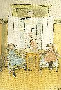 Carl Larsson kerstis frammande oil painting on canvas
